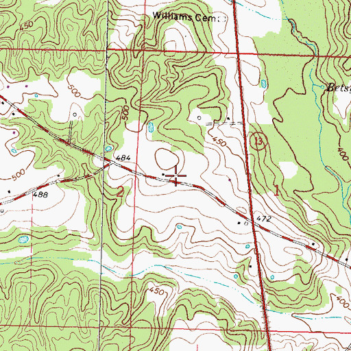 Topographic Map of Prentiss Fire Department Station 4, MS