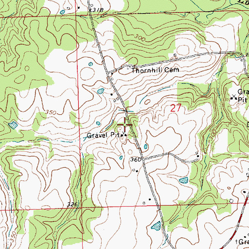 Topographic Map of Progress Volunteer Fire Department Station 2, MS
