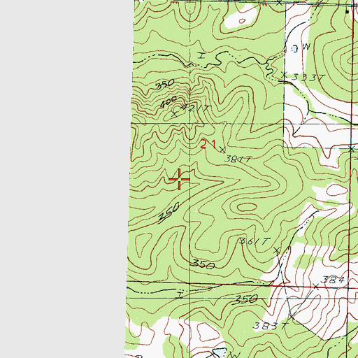 Topographic Map of Reservoir Fire Department Station 2, MS