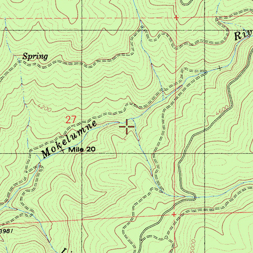Topographic Map of Hayward Creek, CA