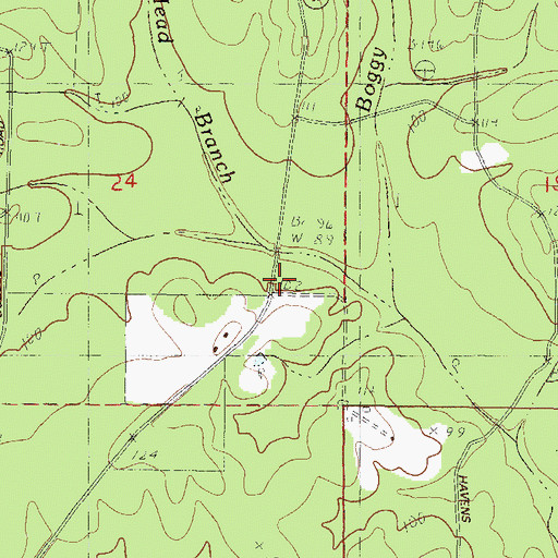 Topographic Map of Vancleave Volunteer Fire Department May Lane Station, MS