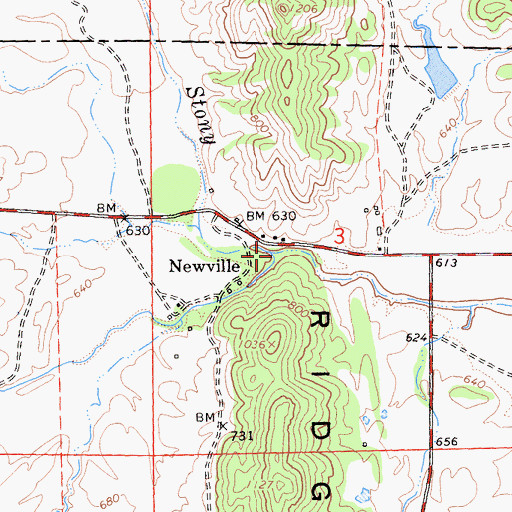 Topographic Map of Heifer Camp Creek, CA