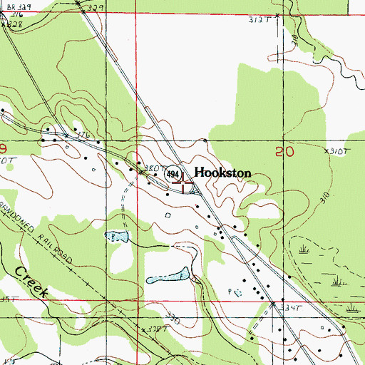 Topographic Map of Suqualena Volunteer Fire and Rescue Department, MS