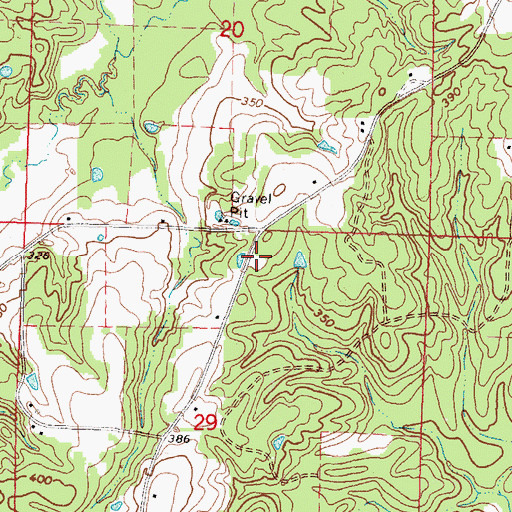 Topographic Map of Highway 84 West Fire Department Station 1 Headquarters, MS