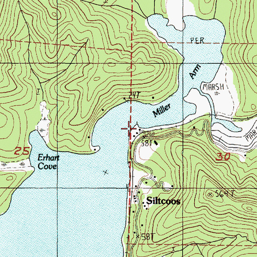 Topographic Map of Nightingale's Fish Camp Boat Ramp, OR