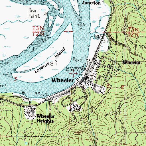 Topographic Map of Wheeler Transient Tie Up, OR