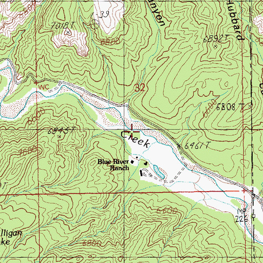 Topographic Map of Box Canyon, AZ