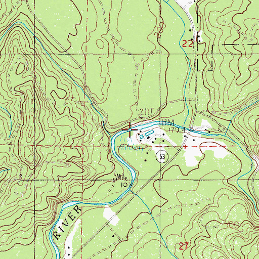 Topographic Map of Nehalem Fish Hatchery Boat Ramp, OR