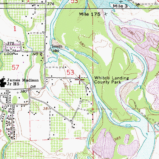 Topographic Map of Whitlay Boat Ramp, OR