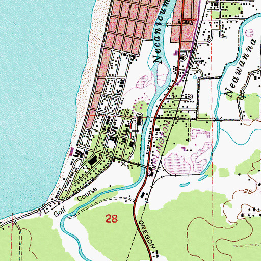 Topographic Map of Cartwright Park Boat Ramp, OR