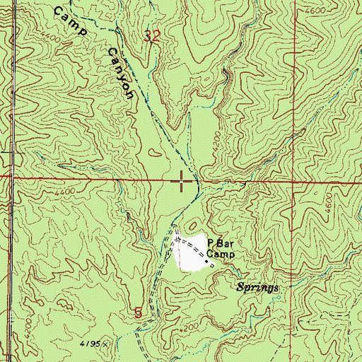 Topographic Map of Box Canyon, AZ