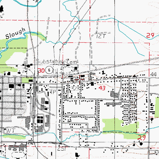 Topographic Map of Tillamook County Transportation District Park and Ride, OR