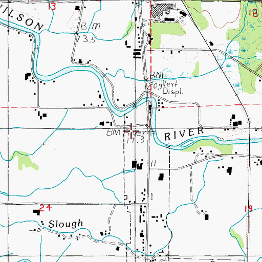 Topographic Map of Fred Meyer Park and Ride, OR