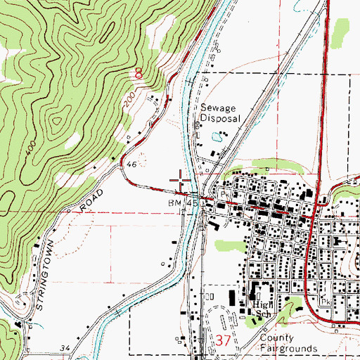 Topographic Map of Bryant Boat Ramp, OR