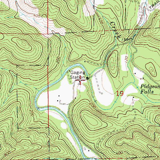 Topographic Map of Stonehouse Bridge Boat Launch, OR