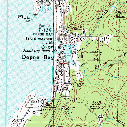 Topographic Map of Imperial Marine Services Boat Ramp, OR