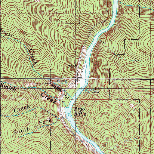 Topographic Map of Argo Boat Launch, OR