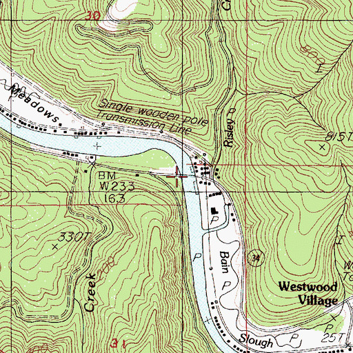 Topographic Map of Happy Landing RV Park and Marina, OR