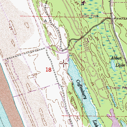 Topographic Map of Coffenbury Lake Boat Ramp, OR