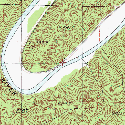 Topographic Map of School House County Park Boat Ramp, OR