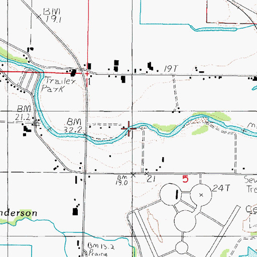 Topographic Map of Steiner County Boat Launch, OR