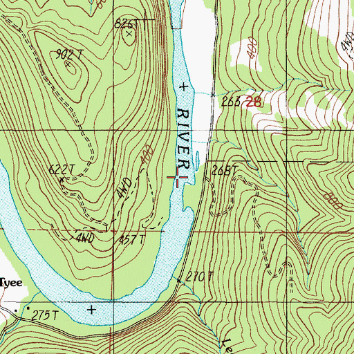 Topographic Map of Osprey Boat Ramp, OR