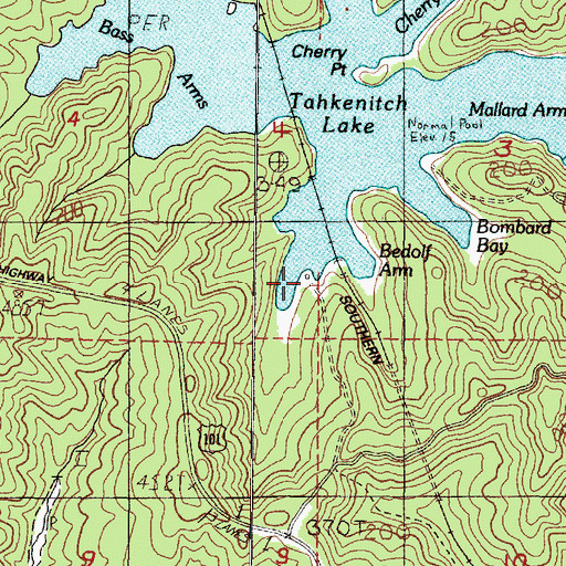 Topographic Map of Gardiner County Park Boat Ramp / Dock, OR