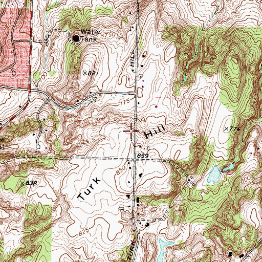 Topographic Map of Casa Larga Vineyards, NY