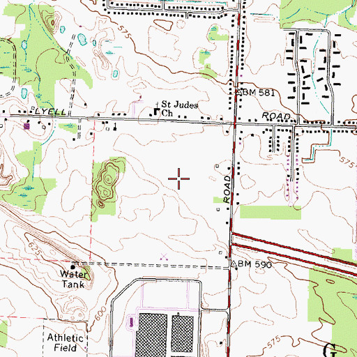 Topographic Map of Elmgrove Industrial Park, NY