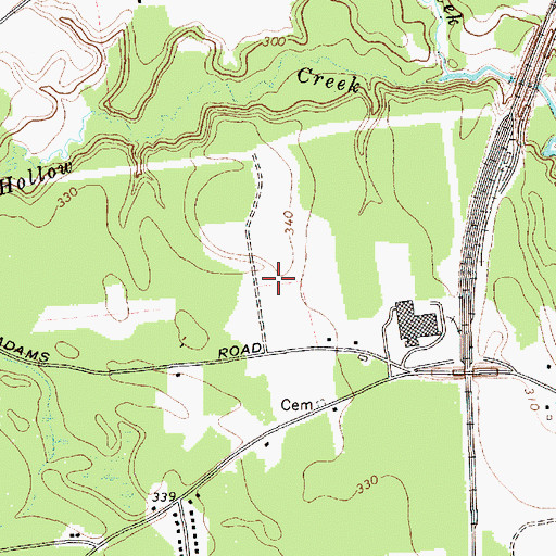 Topographic Map of Grande Industrial Park, NY