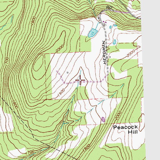 Topographic Map of Hyland Landfill, NY