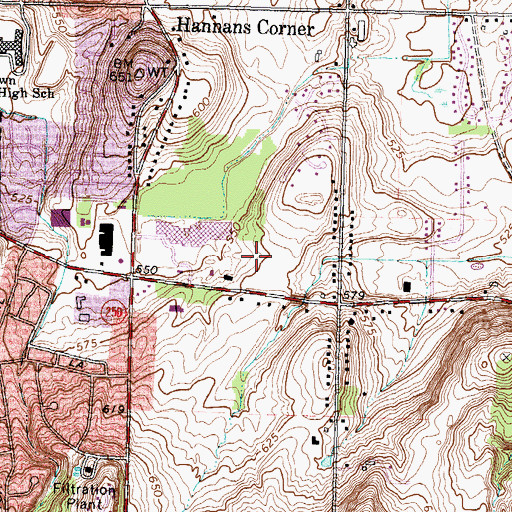 Topographic Map of Cedar Wood Office Park, NY
