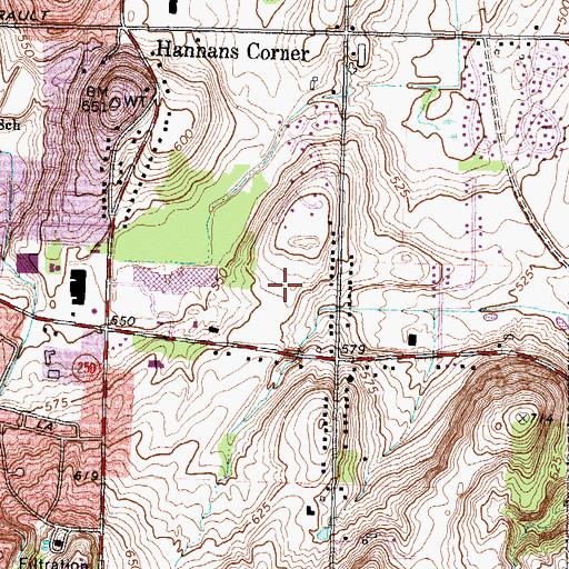 Topographic Map of Cross Keys Office Park, NY