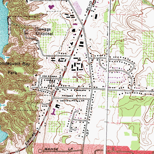 Topographic Map of Spring Pines Office Park, NY