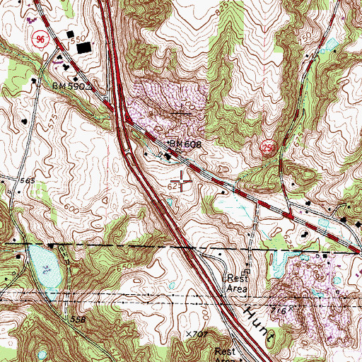 Topographic Map of Willowbrook Office Park, NY