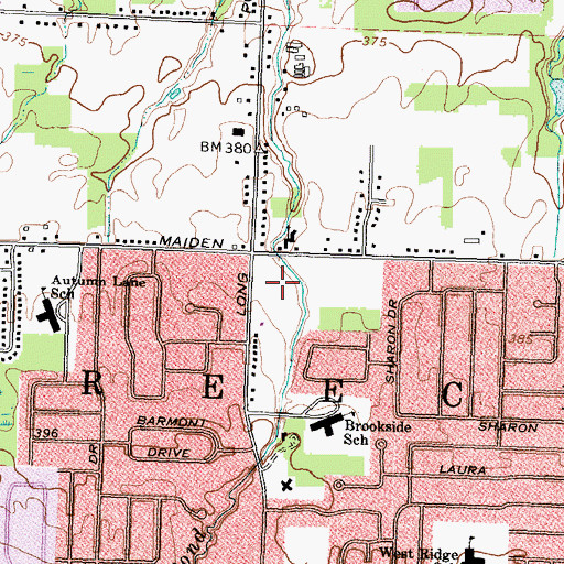Topographic Map of Country Village Shopping Center, NY