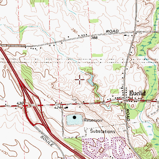 Topographic Map of Great Northern Mall Shopping Center, NY
