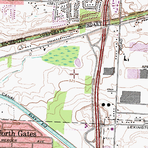 Topographic Map of Care -a - lot Child Care, NY
