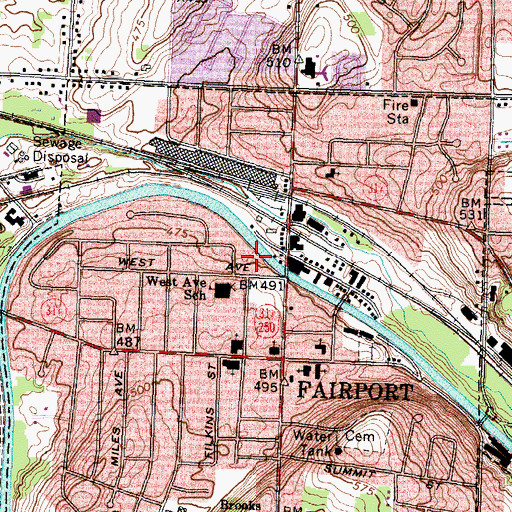 Topographic Map of Generations Child Care Center, NY