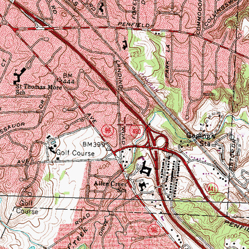 Topographic Map of Indian Springs Daycare Center, NY