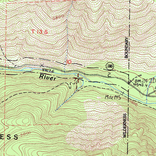 Topographic Map of Kings Canyon, CA