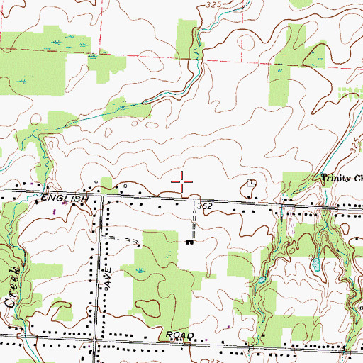 Topographic Map of Pine Brook Elementary School, NY