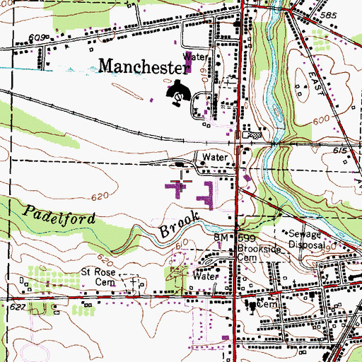 Topographic Map of Red Jacket Elementary School, NY