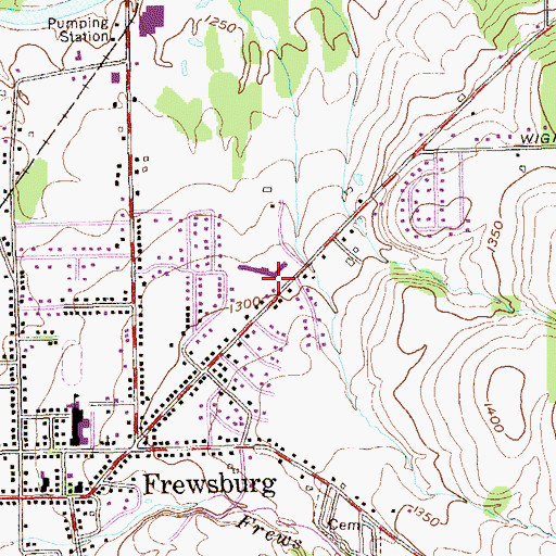 Topographic Map of Robert H Jackson Elementary School, NY