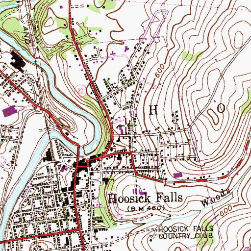 Topographic Map of Saint Mary's Academy Elementary School, NY