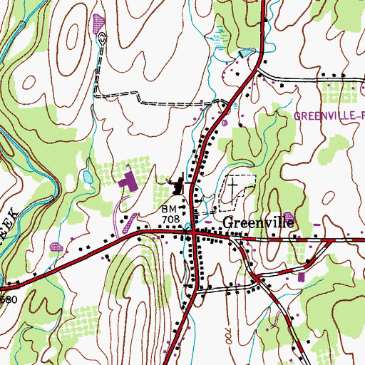 Topographic Map of Scott M Ellis Elementary School, NY