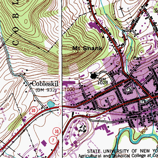 Topographic Map of William H Golding Elementary School, NY