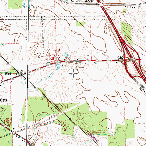 Topographic Map of Willow Field Elementary School, NY