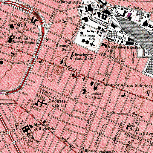 Topographic Map of The Unique Child Daycare Center, NY