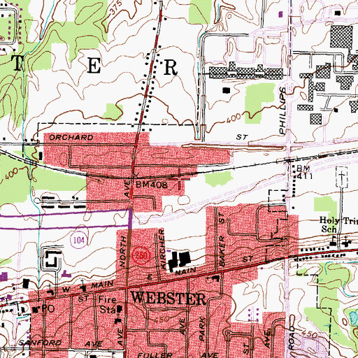 Topographic Map of Toddlers' Workshop Kindergarten, NY